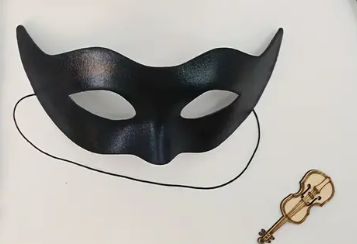Antifaz negro para hombre