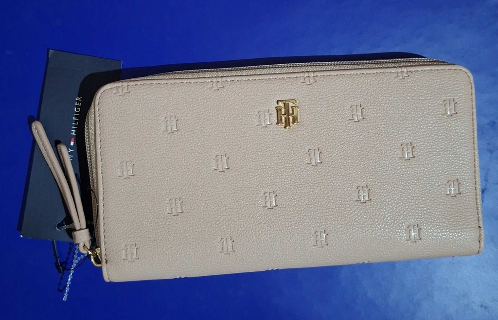 Billetera Beige Tommy Hilfiger 